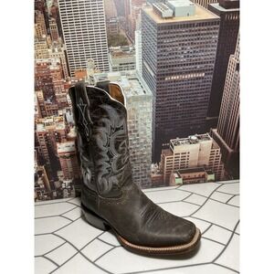 WOMENS JB DILLON COWBOY BROWN BOOTS SQ TOE SIZE 7.5 B